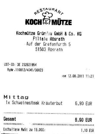 igvt Hffner Kochmtze Restaurant